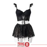 Deniz brand underwired nightwear with stockings 01